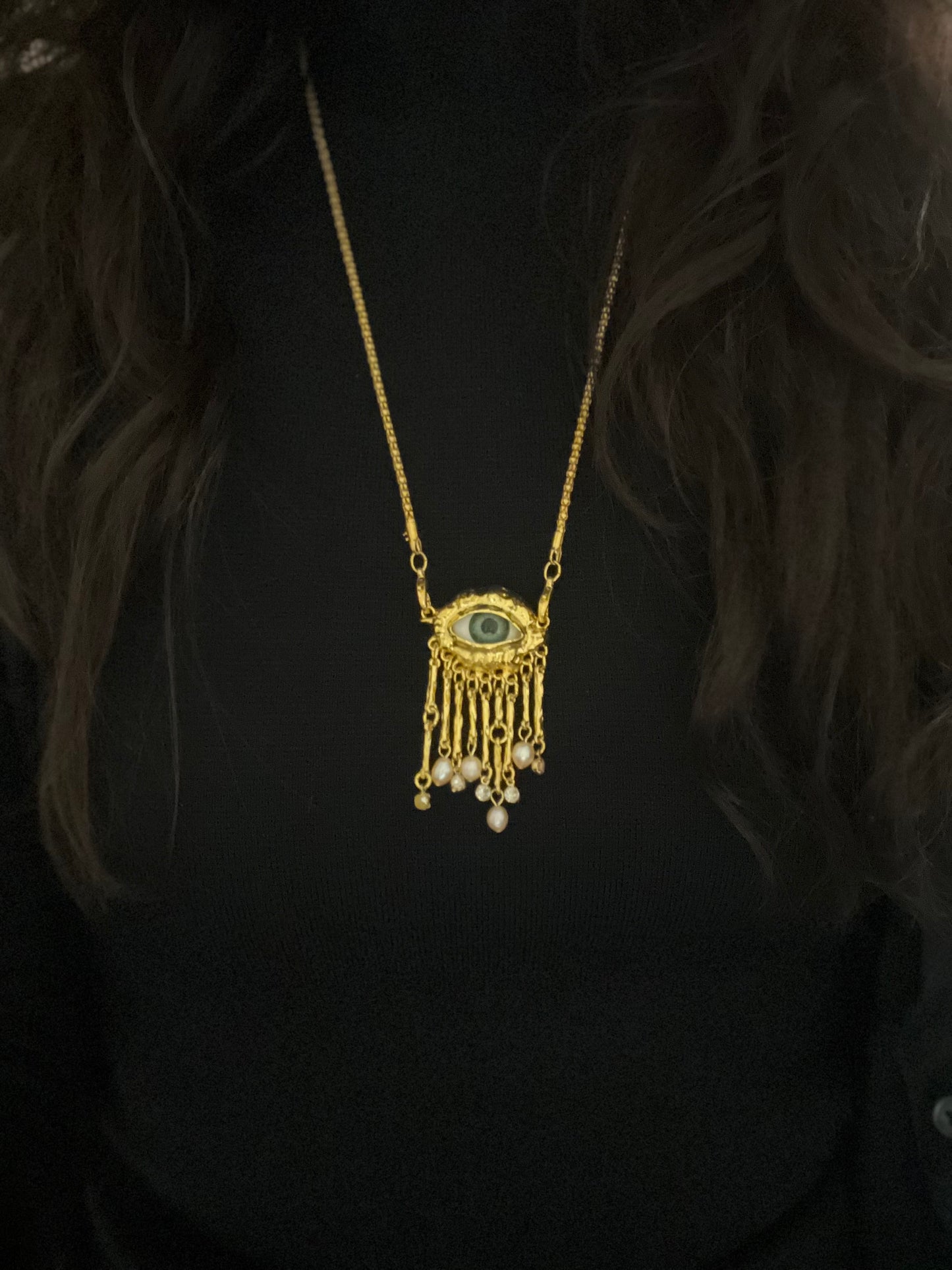Lovers Eye Victorian Inspired Necklace