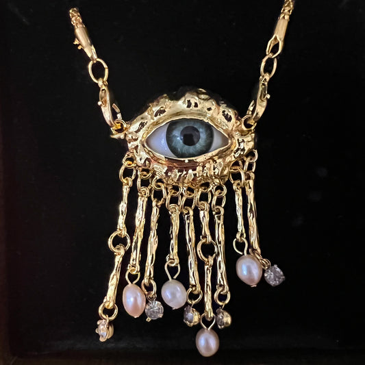 Lovers Eye Victorian Inspired Necklace