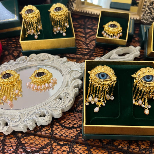 Brown Eyes & Blue Eyes. Lovers Eye Victorian Inspired Collection