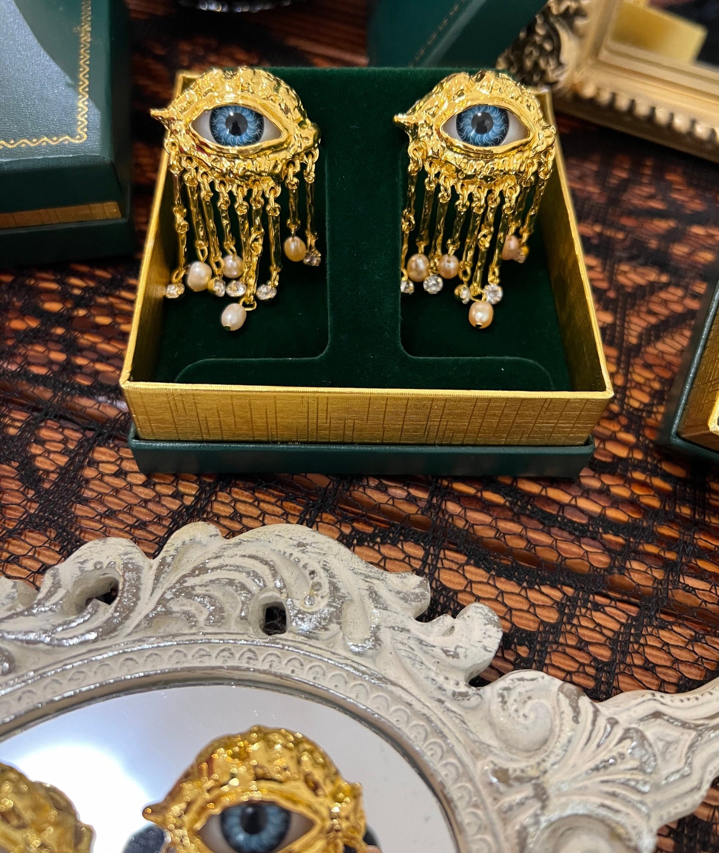 Brown Eyes & Blue Eyes. Lovers Eye Victorian Inspired Collection