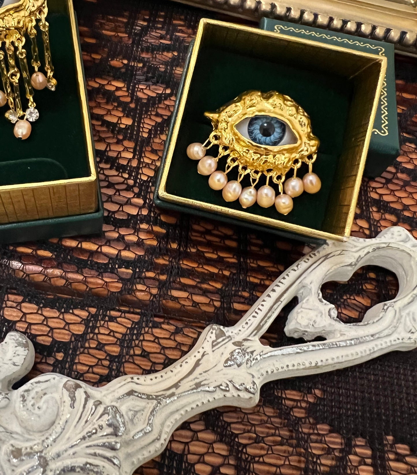 Brown Eyes & Blue Eyes. Lovers Eye Victorian Inspired Collection
