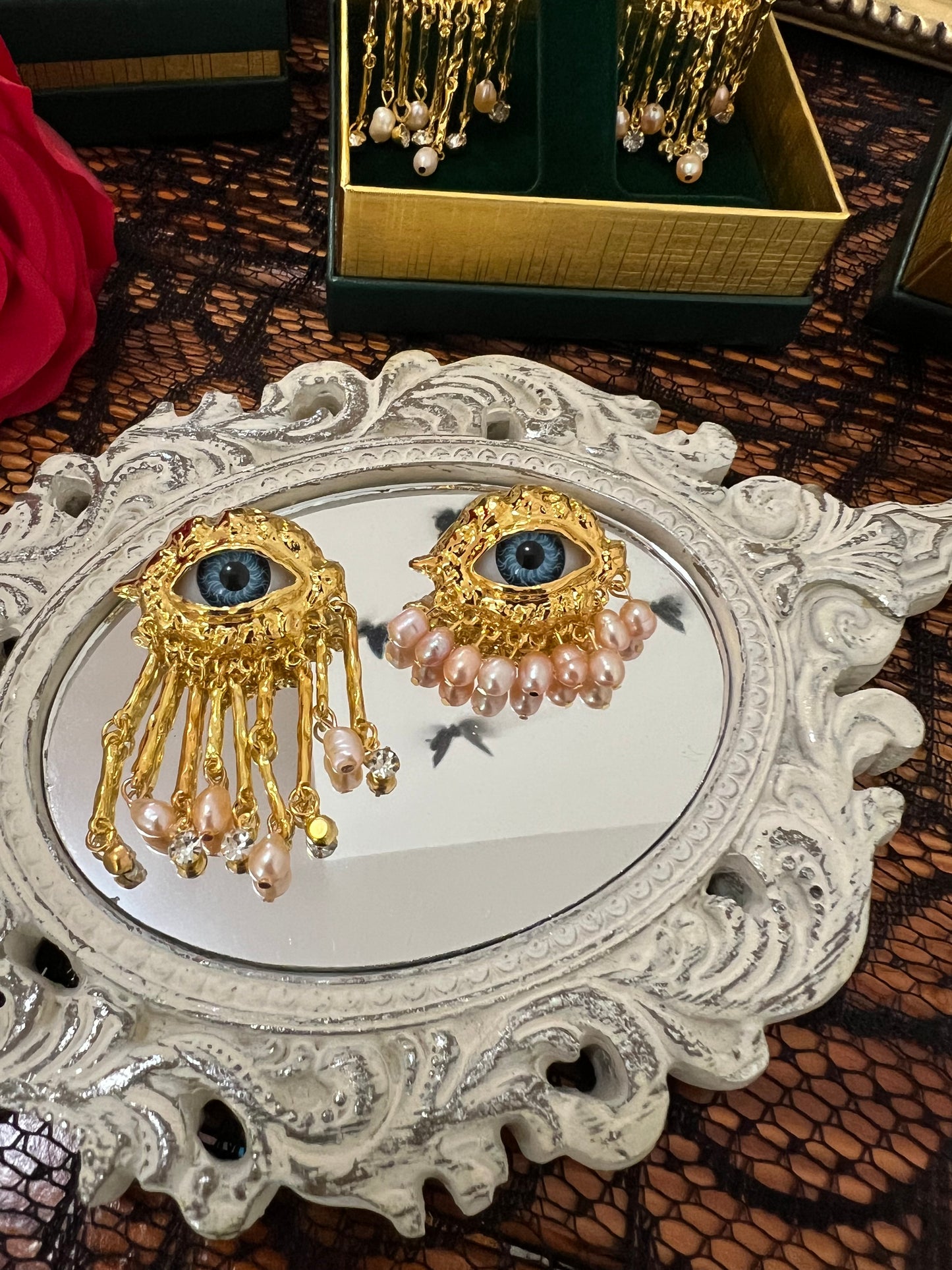 Brown Eyes & Blue Eyes. Lovers Eye Victorian Inspired Collection