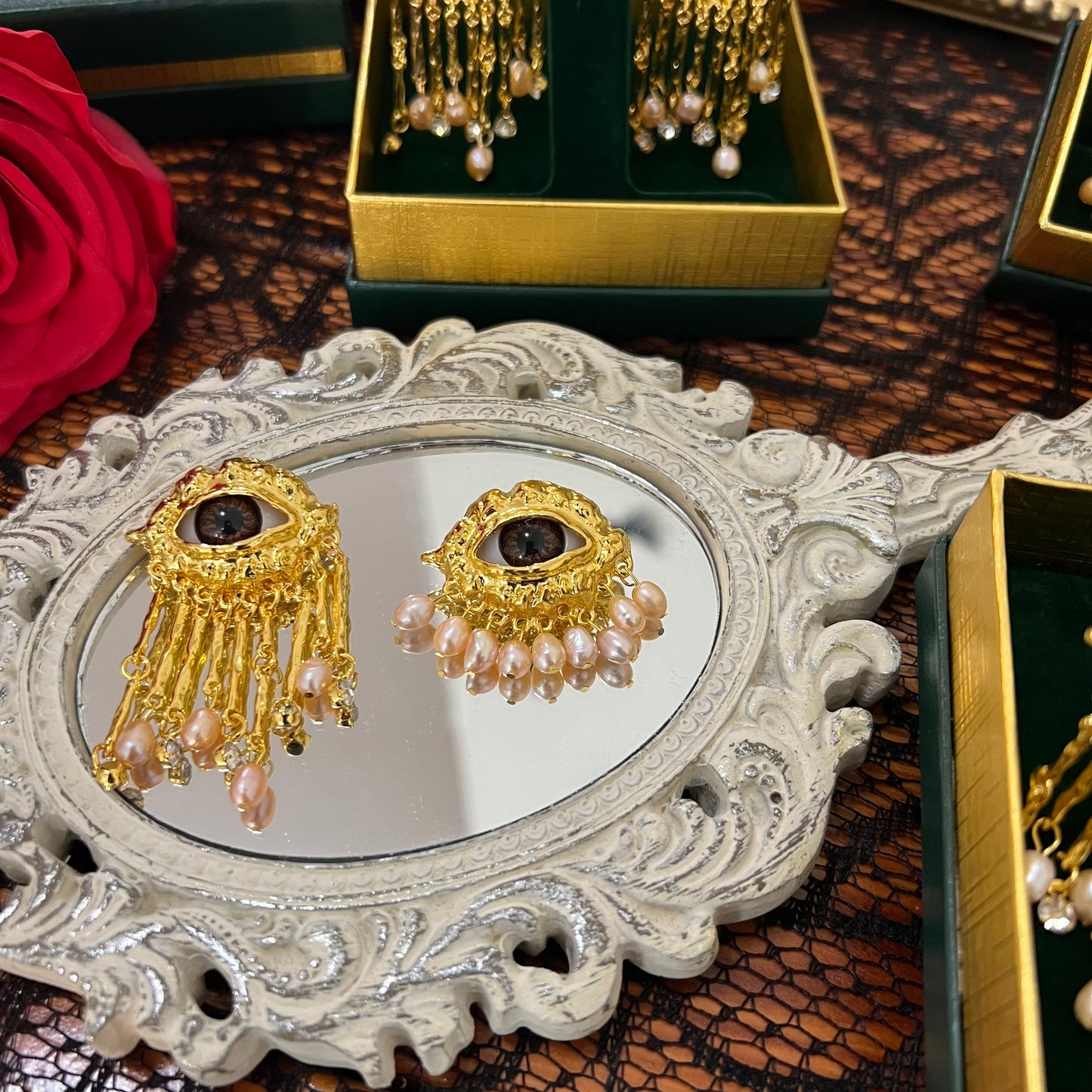 Brown Eyes & Blue Eyes. Lovers Eye Victorian Inspired Collection