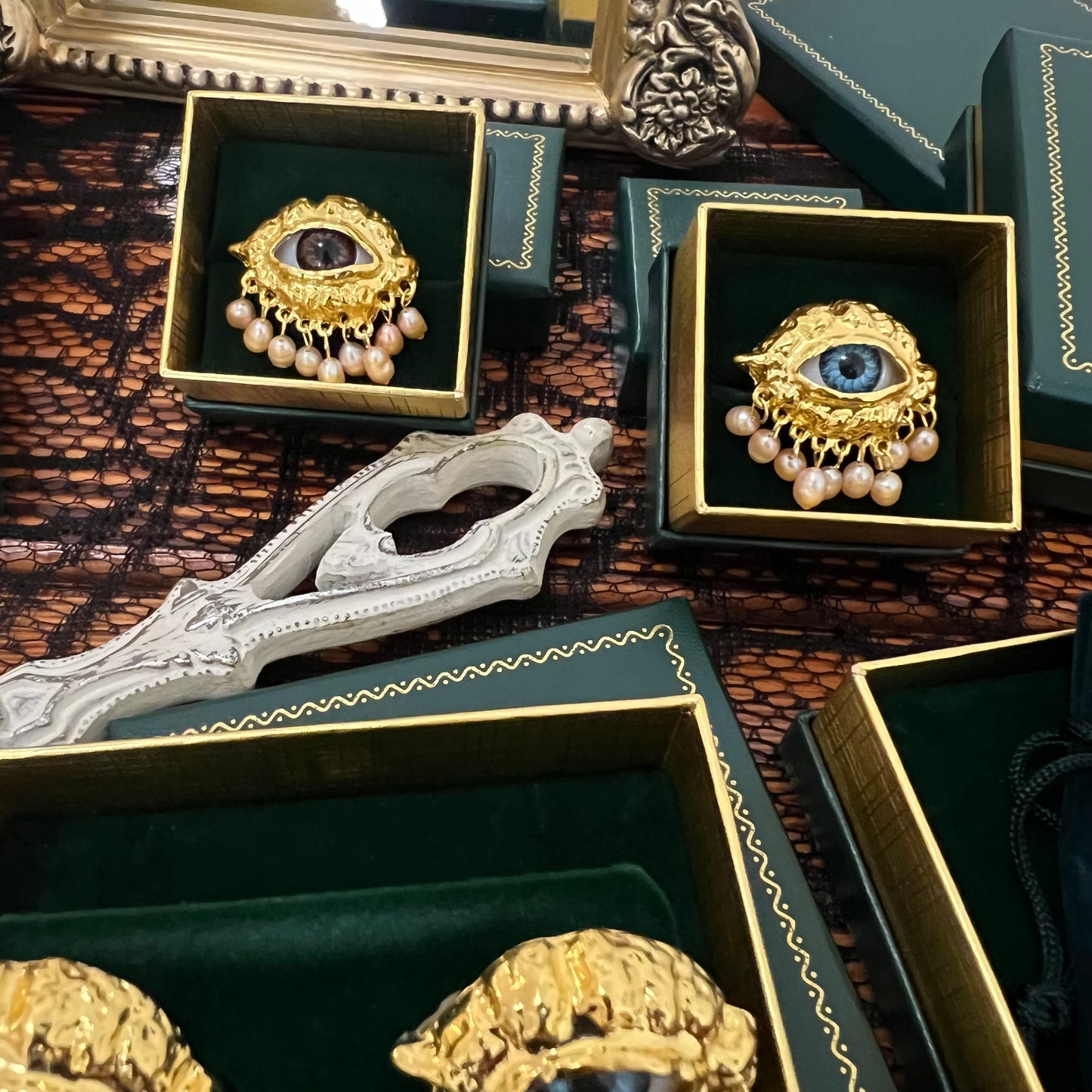 Brown Eyes & Blue Eyes. Lovers Eye Victorian Inspired Collection